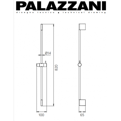 Στήλη-Βέργα Ντούς 9920C3 MIS 82cm Palazzani