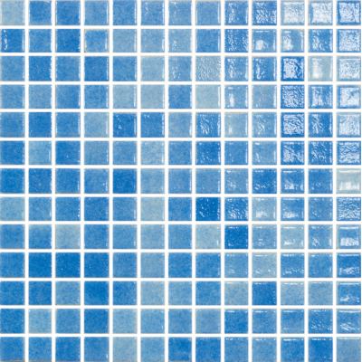 ΠΛΑΚΑΚΙ ΨΗΦΙΔΑ MOSAICO PASTA DI VETRO Loto AZUL NIEBLA CLARO 2,5x2,5cm