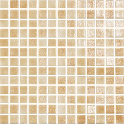 ΠΛΑΚΑΚΙ ΨΗΦΙΔΑ MOSAICO PASTA DI VETRO Loto MARRON CLARO NIEBLA 2,5x2,5cm