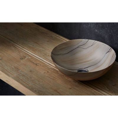 Νιπτήρας Επικαθήμενος BATHCO Wood (00399)  40x15cm