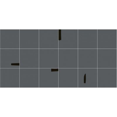 ΠΛΑΚΑΚΙ PACK Graphite-Black 15x15cm 4100735   