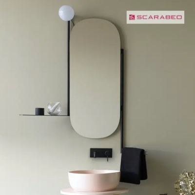Καθρέπτης Μπάνιου SCARABEO BLACK MATT 40x90cm L45 H90cm 502-2704-NROP 