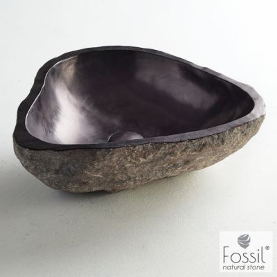 Νιπτήρας Επικαθήμενος RIVERSTONE VERO Φ40-50cm H.15cm FOSSIL 518-RV50 