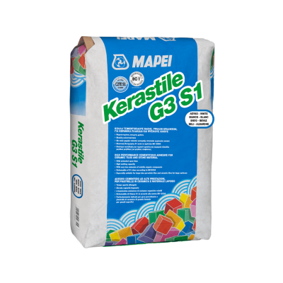 Κόλλα Πλακίδιων G3 S1 ΛΕΥΚΗ 25KG MAPEI 