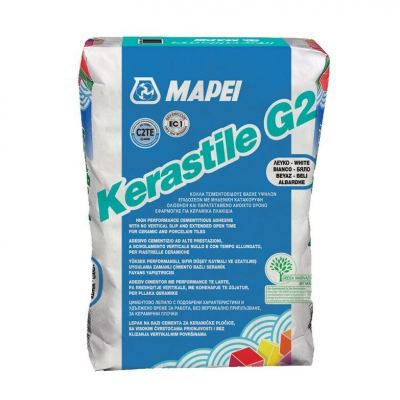 Κόλλα Πλακίδιων G2 ΛΕΥΚΗ 25KG MAPEI 