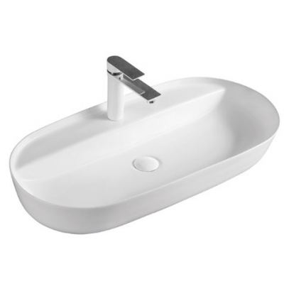 Νιπτήρας Επιτραπέζιος TIWI White with tap hole 60x41,5cm